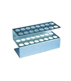 SUPORTE DE ALUMINIO PARA 16 TUBOS