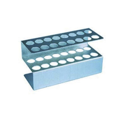 GRADILLA DE ALUMINIO PARA 16 TUBOS