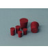TAPON DE GOMA HORADADO. 19x26x26 MM.