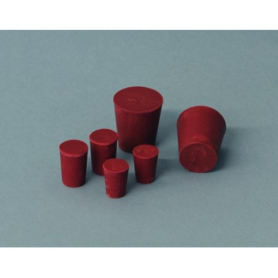 TAPON DE GOMA HORADADO. 19x26x26 MM.