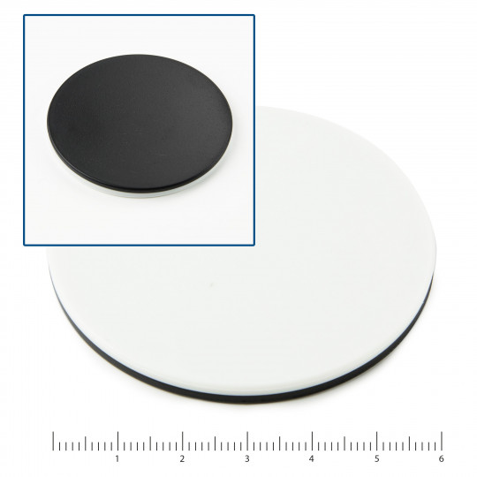 PLATINA REVERSIBLE BLANCA/NEGRA Ø 60 mm. PLATINA REVERSIBLE BLANCA/NEGRA Ø 60 mm.