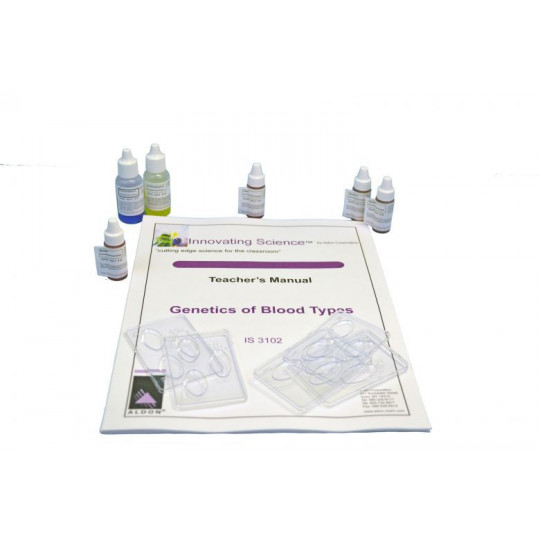 KIT PARA ESTUDIO DE LA GENÉTICA EN TIPOS DE SANGRE SIMULADA KIT PARA ESTUDIO DE LA GENÉTICA EN TIPOS DE SANGRE SIMULADA