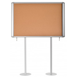 Vitrina corcho pared mastervision para intemperie