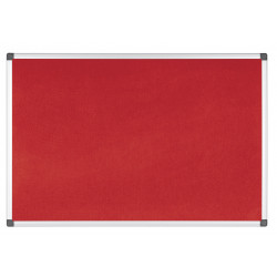 Tablón anuncios Maya ignífugo fieltro rojo