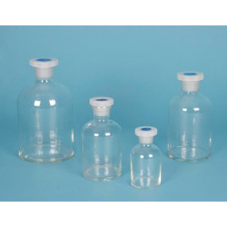 FRASCO BOCA ESTRECHA VIDRIO TRANSPARENTE 250ML