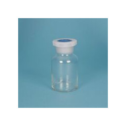 FRASCO BOCA ANCHA VIDRIO TRANSPARENTE C/TAPÓN 500ML