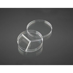 PLACA PETRI 90ØX114MM,3 VIENTOS, 3 COMPARTIMENTOS*