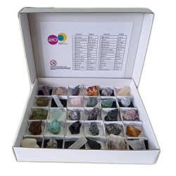 COLEÇÃO DE 30 MINERAIS