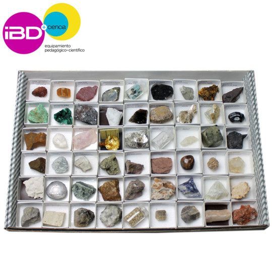 COLECCIÓN DE 108 MINERALES Y ROCAS