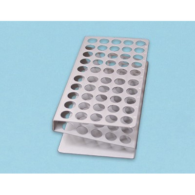 Gradilla "Z" en aluminio anodizado, 50xØ14.5 mm